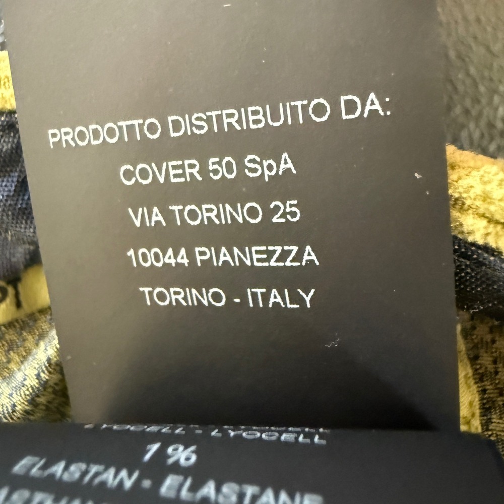 PT Torino Corduroy Pants Mens 52 36x30 Lime Green Slim Fit Stretch Cuffed Italy - Picture 7 of 12